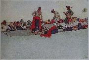 Howard Pyle So the Treasure was Divided oil painting